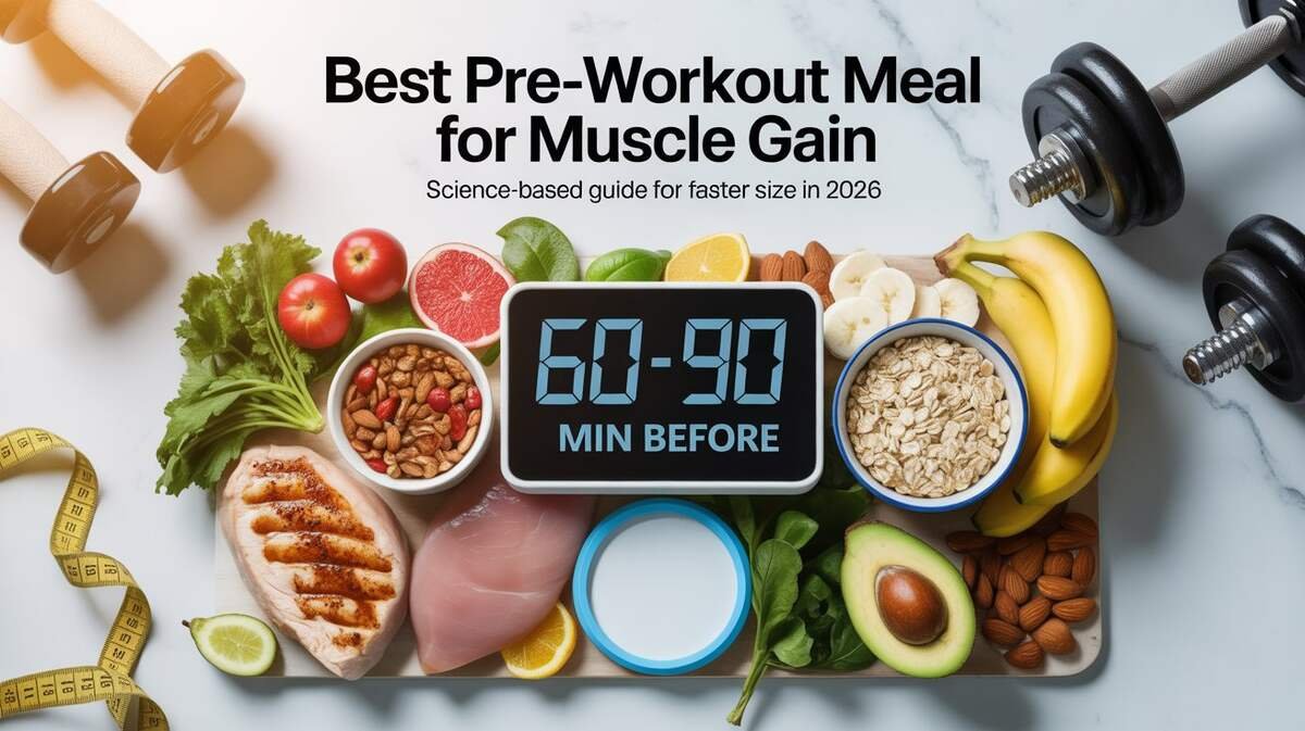 Best Pre-Workout Meal for Muscle Gain (Science-Based Guide for Faster Size in 2026)