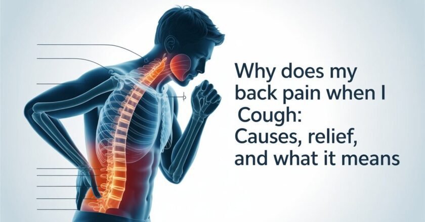 Why Does My Back Pain When I Cough: Causes, Relief, and What It Means