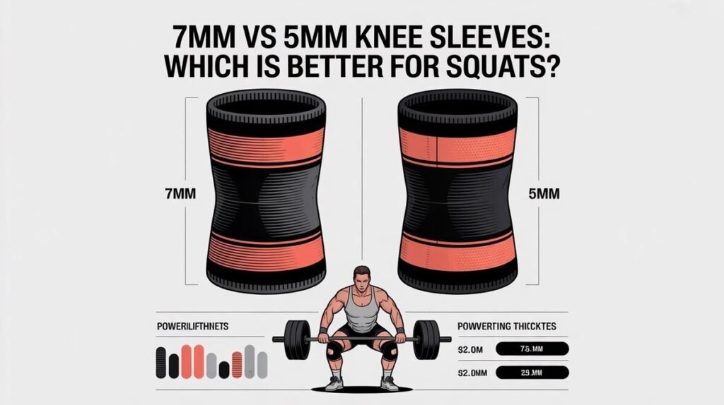 7mm vs 5mm Knee Sleeves