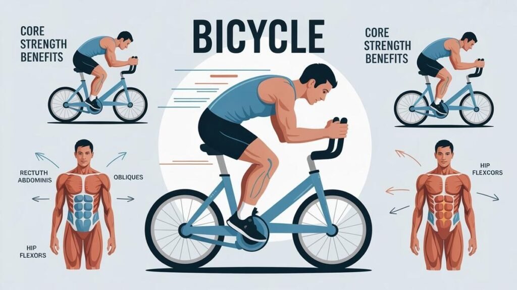 Bicycle Exercise Crunch Benefits