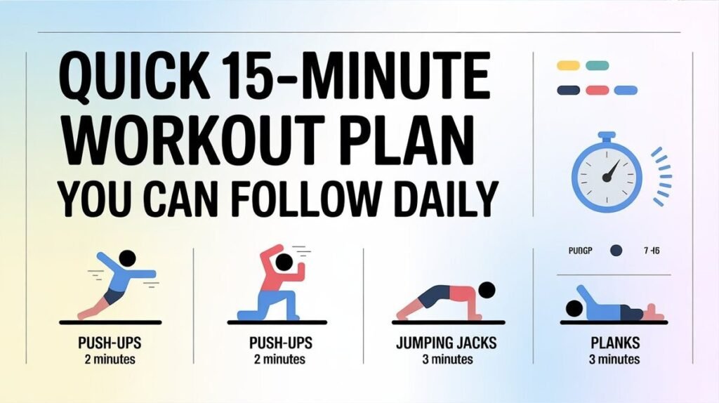 Quick 15-Minute Workout Plan You Can Follow Daily