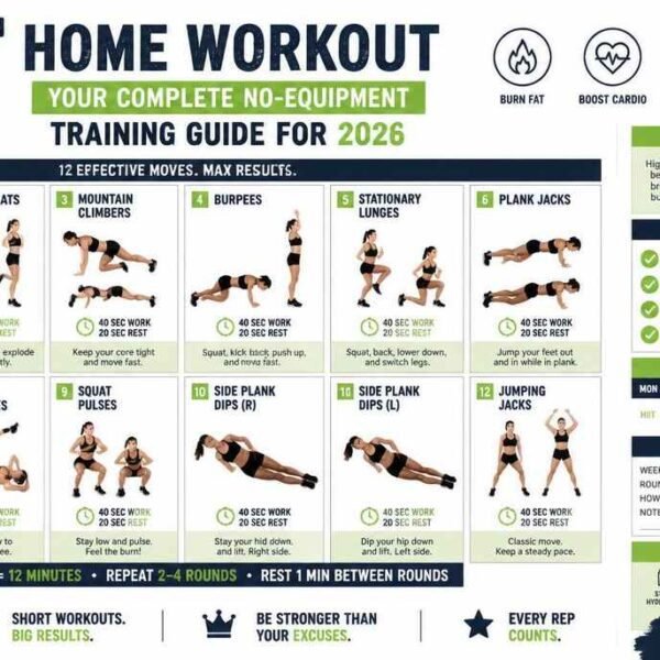 HIIT Home Workout Printable: Your Complete Zero-Gear Training Blueprint