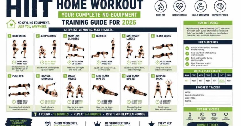 HIIT Home Workout Printable: Your Complete Zero-Gear Training Blueprint
