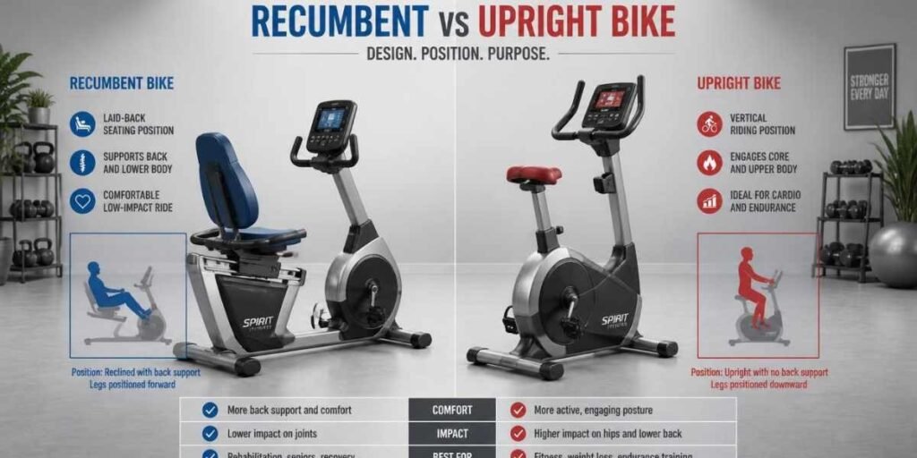 Recumbent vs. Upright Exercise Bikes