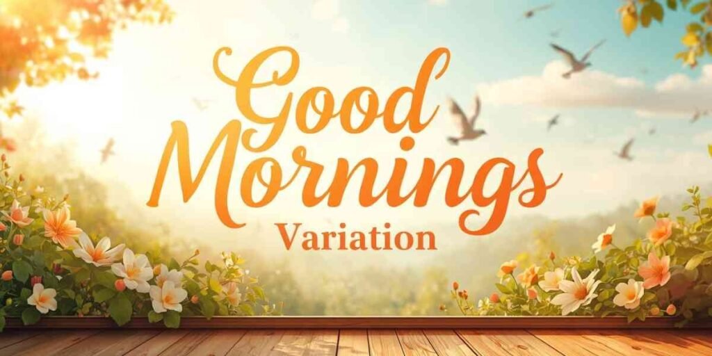 good mornings exercise variations