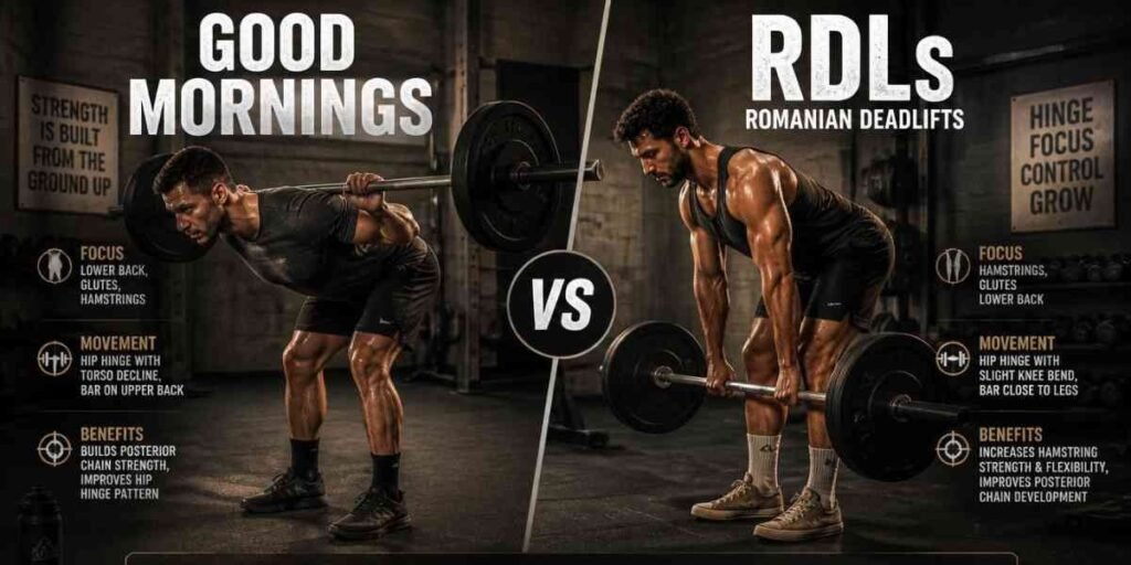 good mornings vs RDL comparison