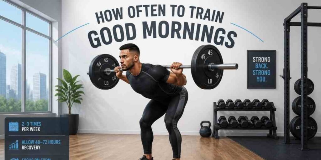how often to train good mornings per week